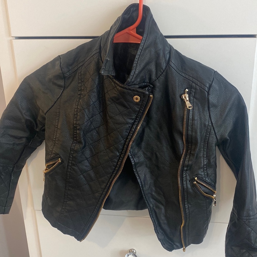 Girls faux leather jacket